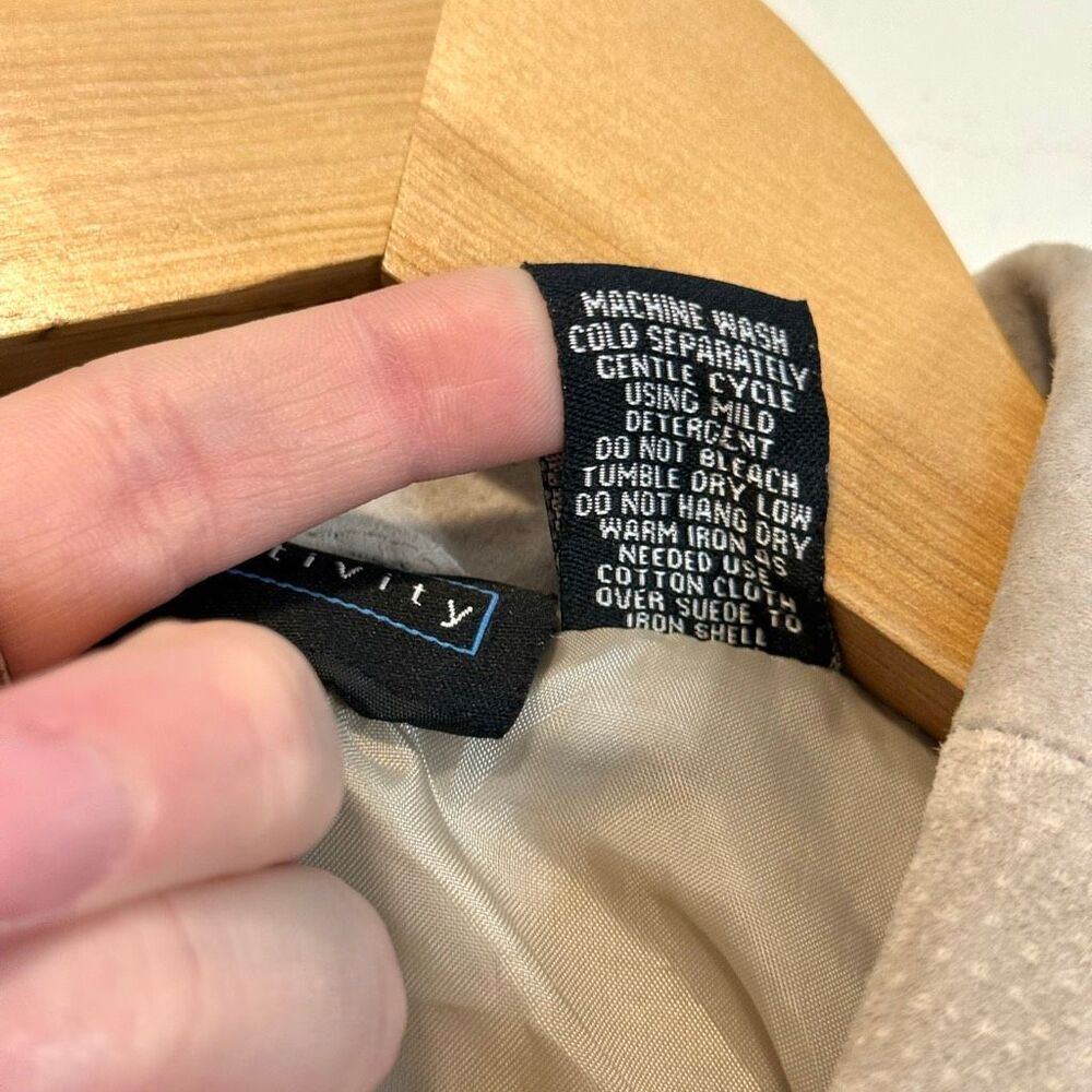 Relativity Suede Leather Jacket Size Large - image 5